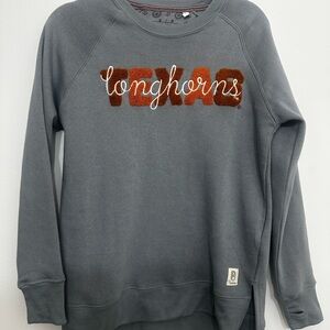 Gray Longhorns Women's Crewneck Sweater